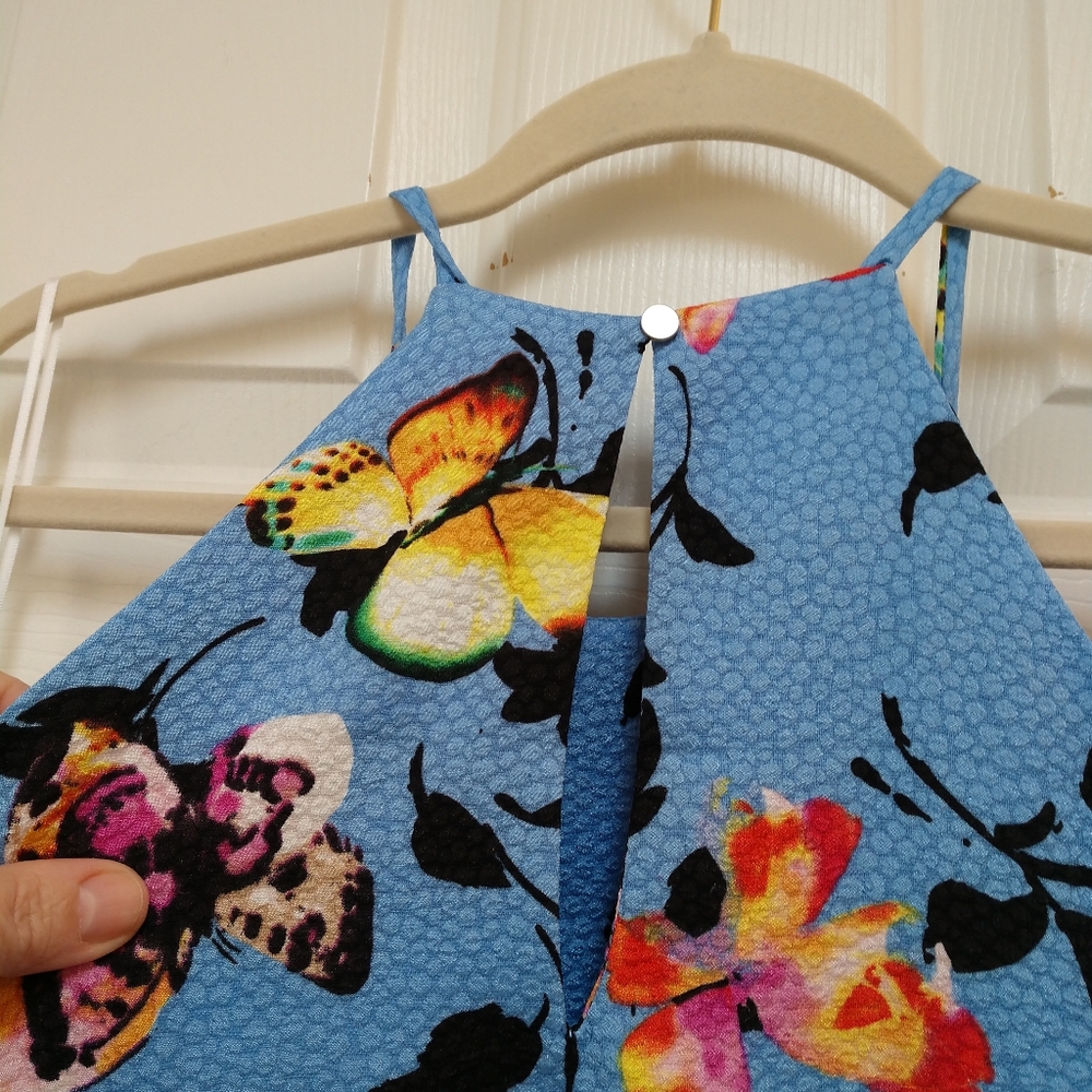 New Renee C. Butterfly Halter Neck Dress - Picture 3 of 7